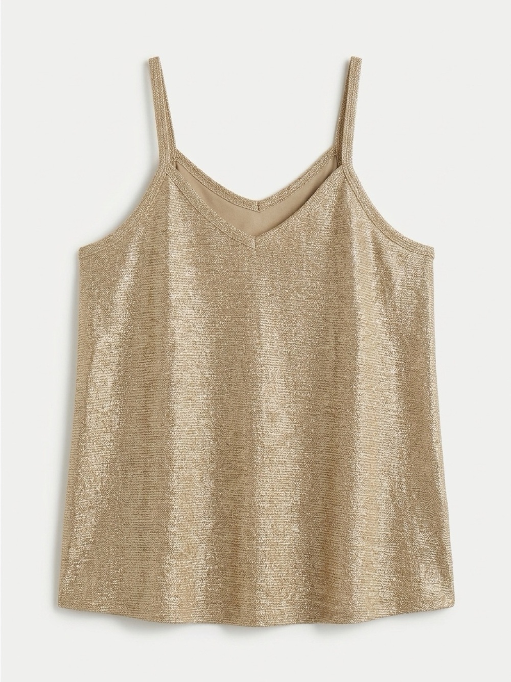 torrid Metallic Gold V-Neck Cami
